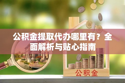 台安公积金提取代办哪里有？全面解析与贴心指南