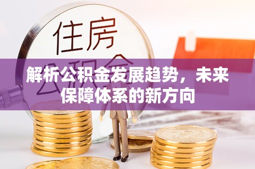 台安解析公积金发展趋势，未来保障体系的新方向