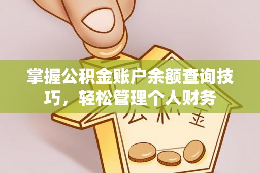 台安掌握公积金账户余额查询技巧，轻松管理个人财务