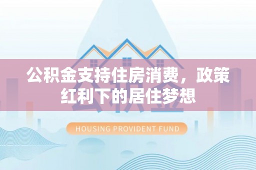 台安公积金支持住房消费，政策红利下的居住梦想