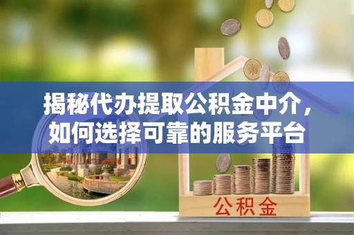 台安揭秘代办提取公积金中介，如何选择可靠的服务平台