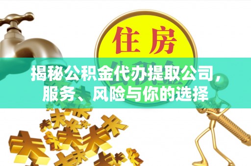台安揭秘公积金代办提取公司，服务、风险与你的选择