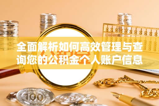 台安全面解析如何高效管理与查询您的公积金个人账户信息