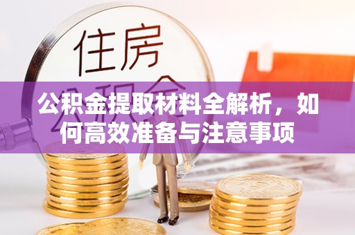 台安公积金提取材料全解析，如何高效准备与注意事项