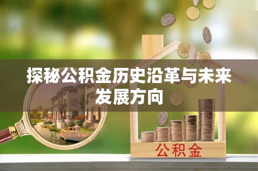 台安探秘公积金历史沿革与未来发展方向