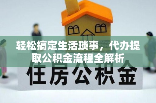 台安轻松搞定生活琐事，代办提取公积金流程全解析