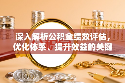 台安深入解析公积金绩效评估，优化体系、提升效益的关键路径
