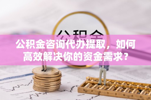 台安公积金咨询代办提取，如何高效解决你的资金需求？