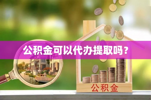 台安公积金可以代办提取吗？